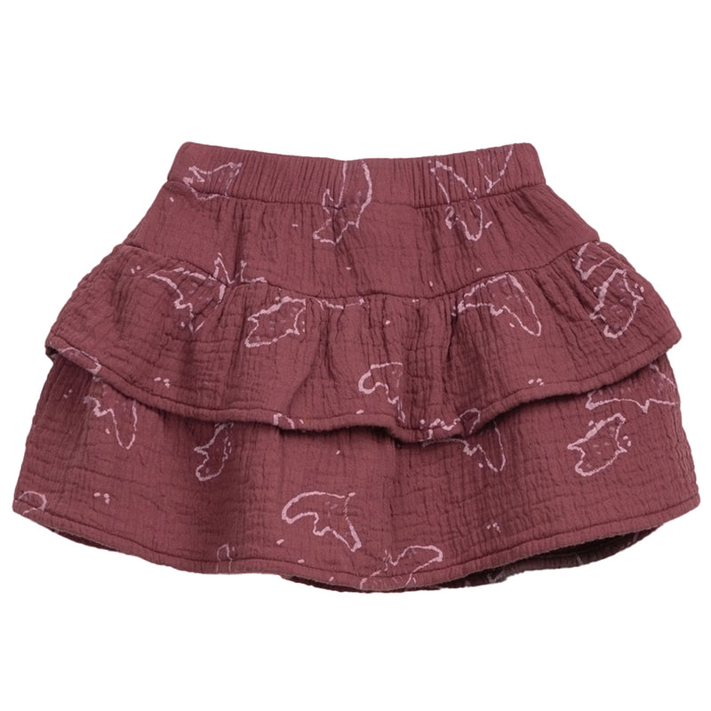 Rock integriert mit Shorts aus Baumwolle