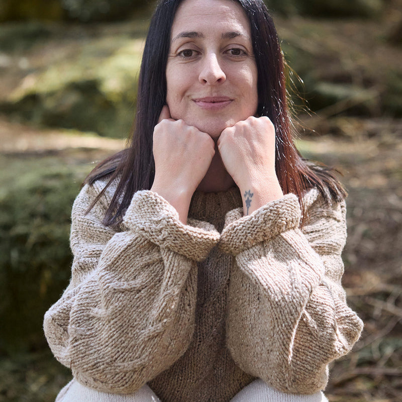 Adult Strickpullover recycelte Fasern