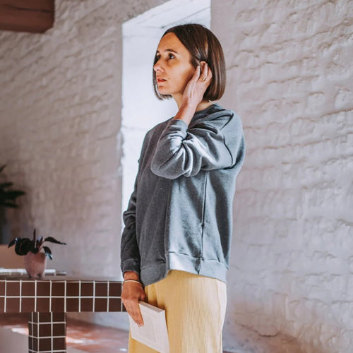 Adult Sweatshirt Acentra Gris Atracite
