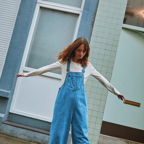 Adult Jeans-Latzhose / Salopette Ciste Denim Blue
