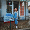 Adult Jeans-Latzhose / Salopette Ciste Denim Blue