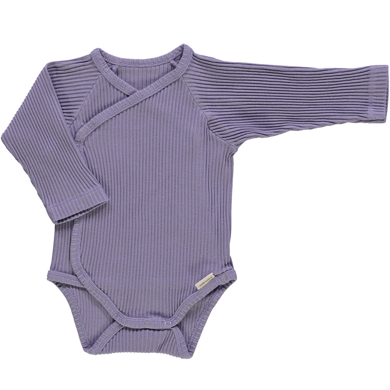 Ripp-Wickelbody Lierre Lavender Gray