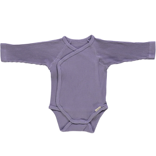 Ripp-Wickelbody Lierre Lavender Gray