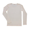 Adult Ripp-Pointelle Langarmshirt Elegatine Ecru