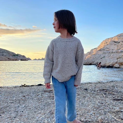 Wool Pull Speckled Seashell