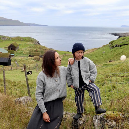 Kids Wool Beanie Bonnet Speckled Midnight