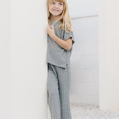 Kleider-Set Cozy Rib Knit Set Eucalyptus