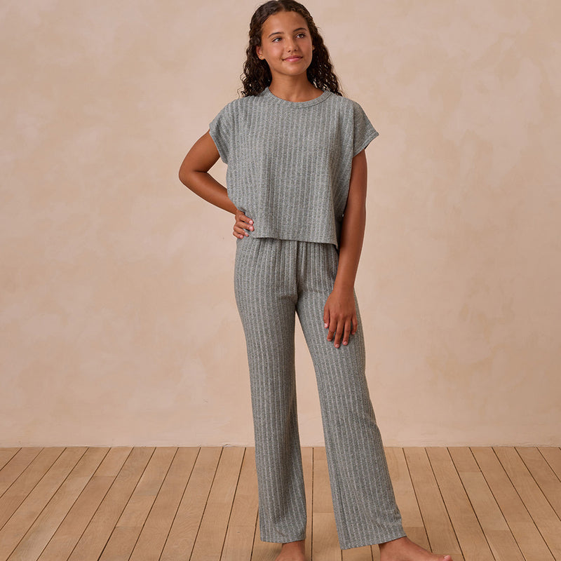 Kleider-Set Cozy Rib Knit Set Eucalyptus