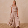 Rock Ruffle Tired Maxi Skirt Wildflower