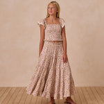 Rock Ruffle Tired Maxi Skirt Wildflower