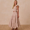 Rock Ruffle Tired Maxi Skirt Wildflower