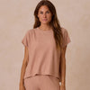 Adult Kleider-Set Cozy Rib Knit Set Grapefruit