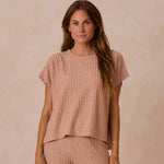 Adult Kleider-Set Cozy Rib Knit Set Grapefruit