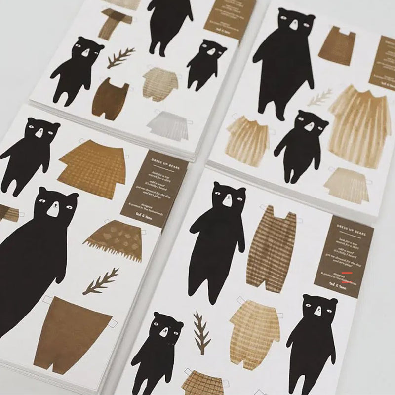 DIY cut out Bears - Bastelbogen 1