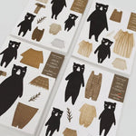 DIY cut out Bears - Bastelbogen 3