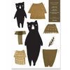 DIY cut out Bears - Bastelbogen 4