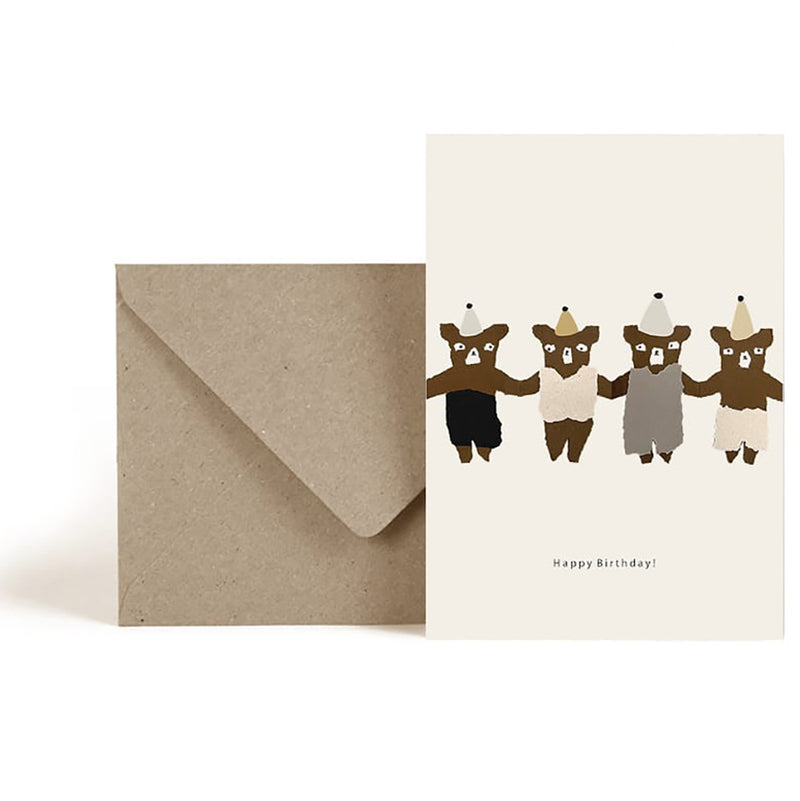 Klappkarte Happy Birthday Bears (A6)