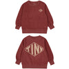 Diamond TINY Sweatshirt Burgundy