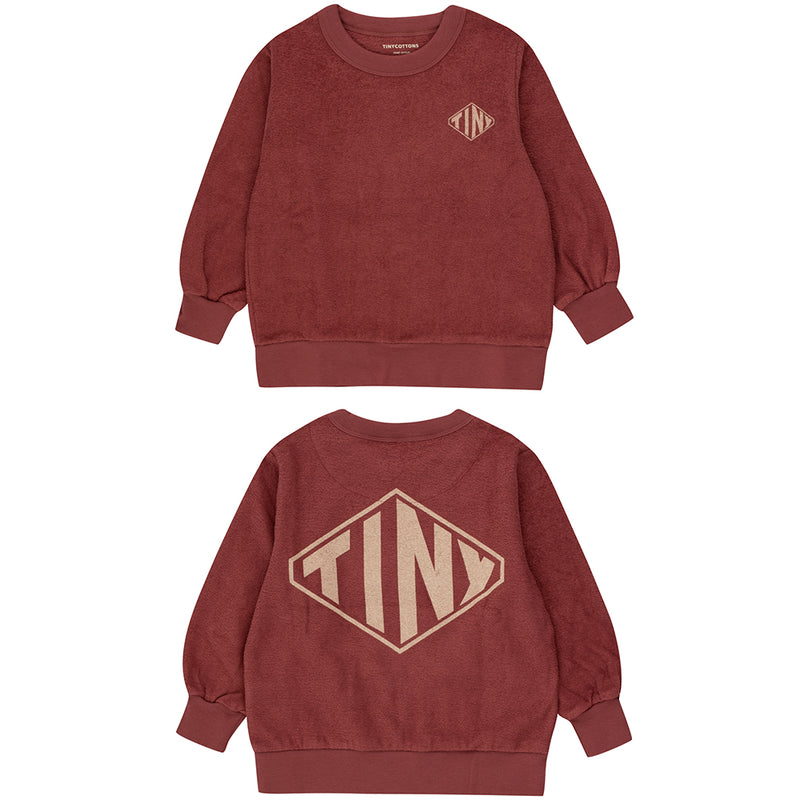 Diamond TINY Sweatshirt Burgundy