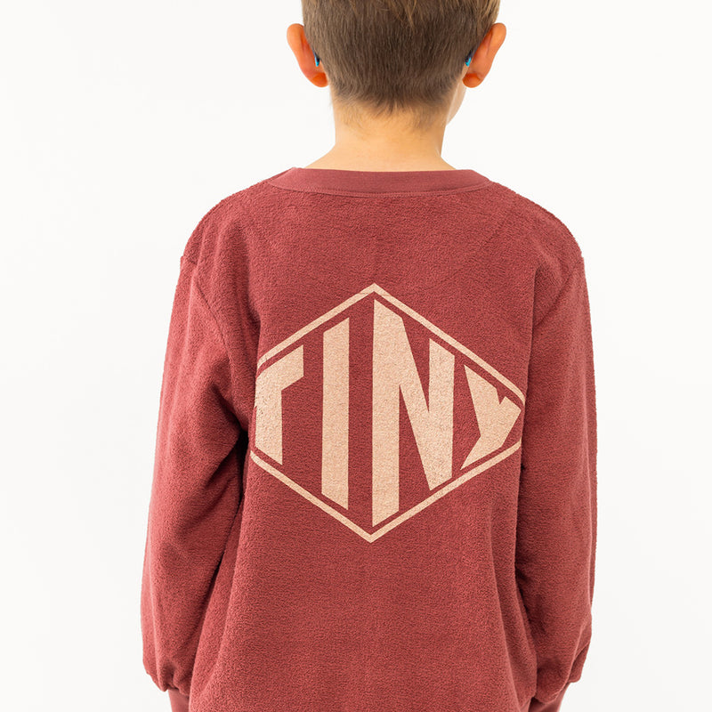 Diamond TINY Sweatshirt Burgundy