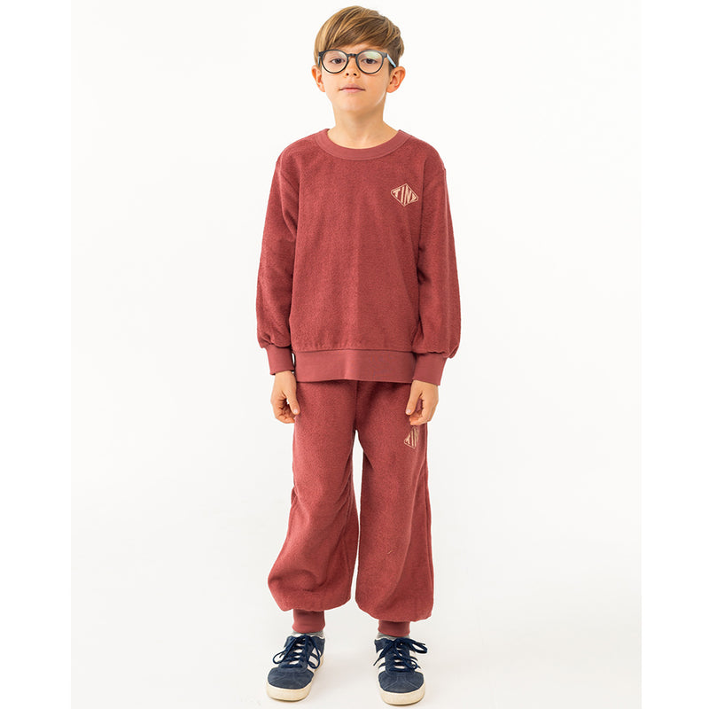 Diamond TINY Sweatpant Burgundy