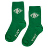 TINY Diamond Medium Socks Deep Green