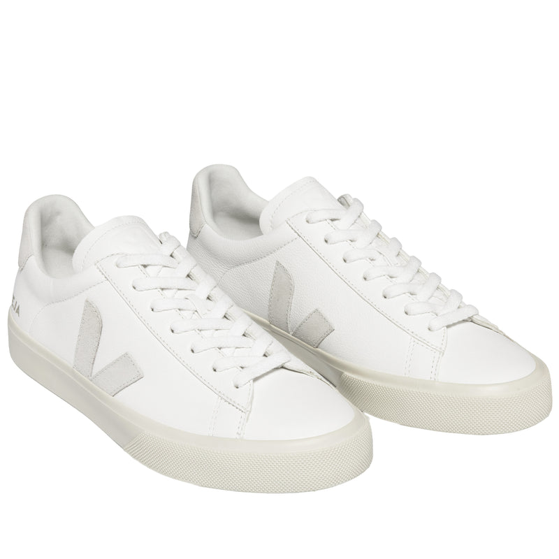 Women Sneaker Campo Leather Extra White Natural Suede