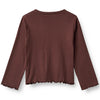Ripp-Shirt Else Aubergine