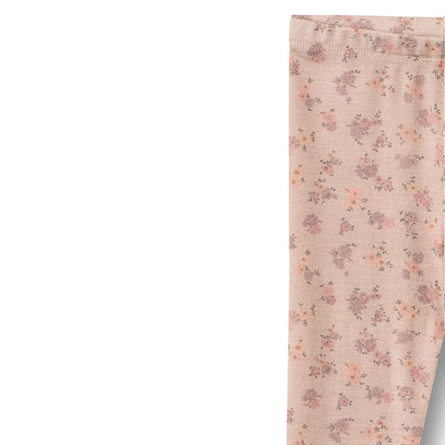Merino Leggings Agi Lilac Flowers