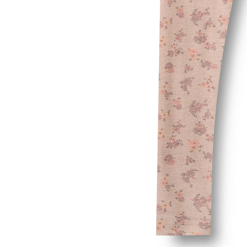 Merino Leggings Agi Lilac Flowers