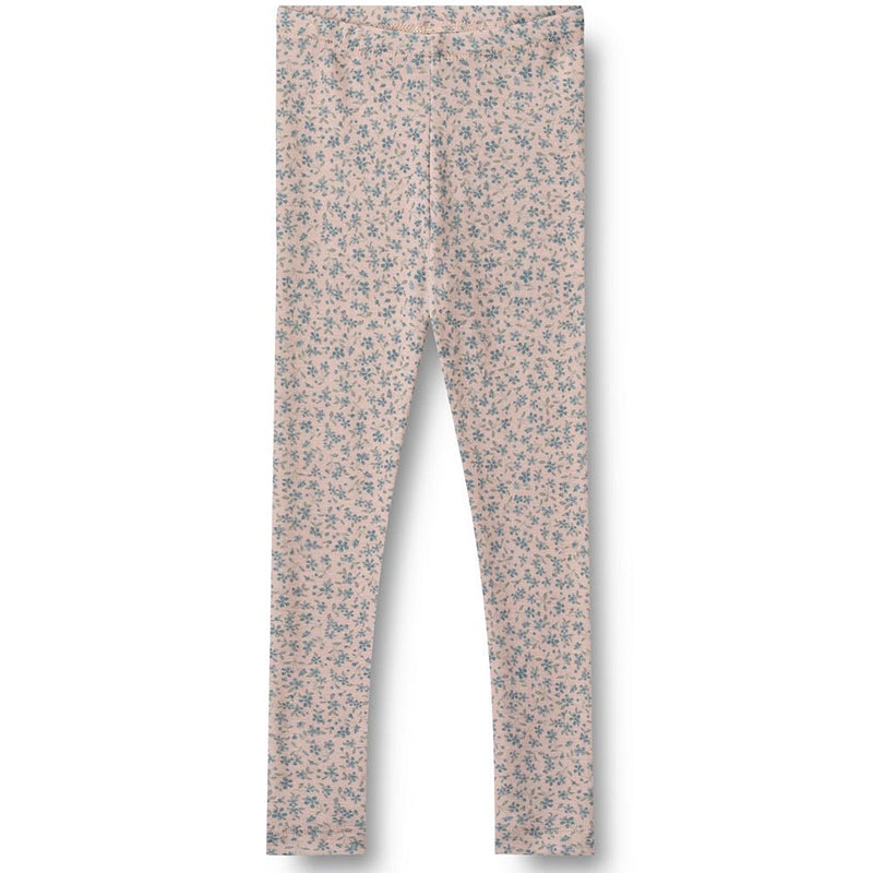 Merino Leggings Agi Blue Flowers