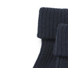 Woll-Rippsocken Navy