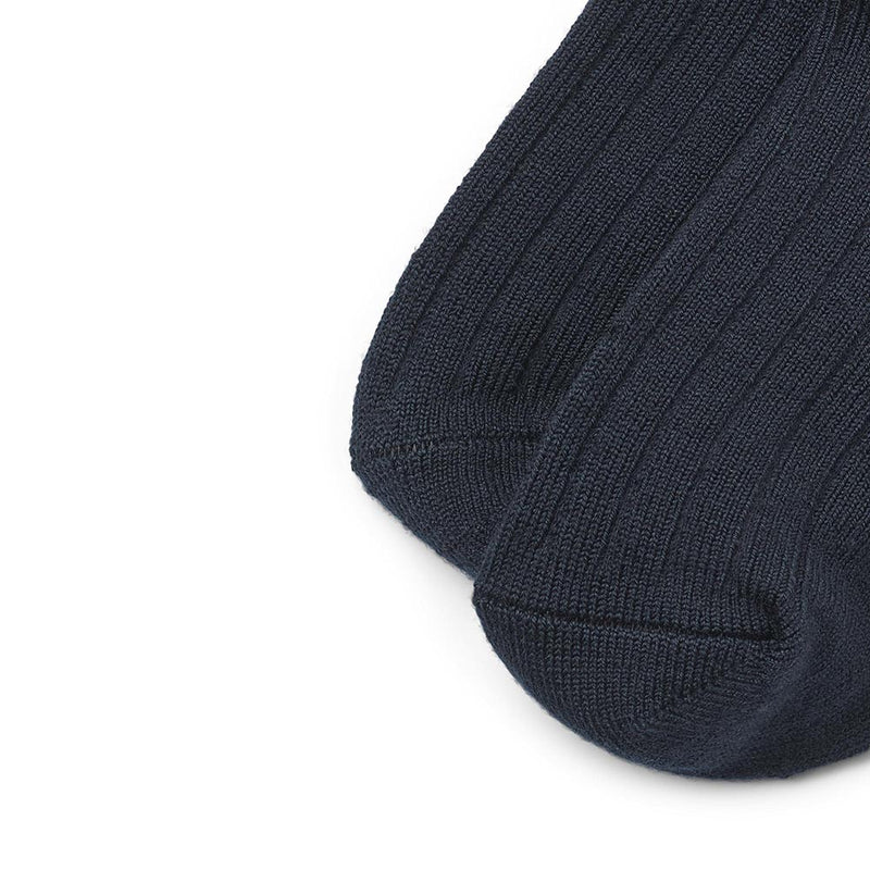 Woll-Rippesocken Vilde Navy