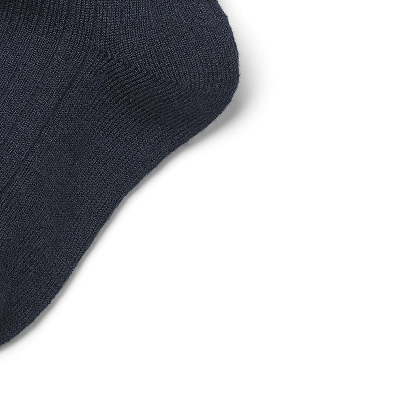 Woll-Rippesocken Vilde Navy