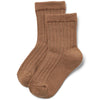 Woll-Rippesocken Vilde Caramel