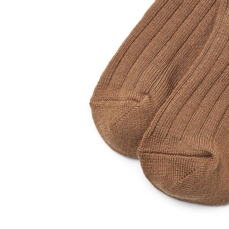 Woll-Rippesocken Vilde Caramel