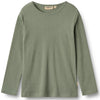 Ripp-Langarmshirt Stig Dusty Green