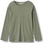 Ripp-Langarmshirt Stig Dusty Green