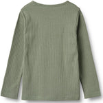 Ripp-Langarmshirt Stig Dusty Green