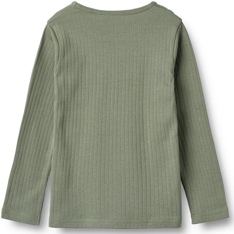 Ripp-Langarmshirt Stig Dusty Green