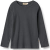 Ripp-Langarmshirt Stig Black Sea