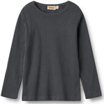 Ripp-Langarmshirt Stig Black Sea