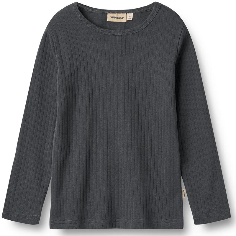 Ripp-Langarmshirt Stig Black Sea
