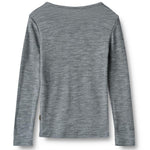 Merino Langarmshirt Alfie Melange Grey