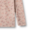 Merino Langarmshirt Alfie Lilac Flowers