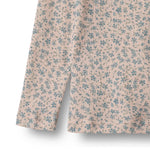 Merino Langarmshirt Alfie Blue Fowers