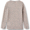 Merino Langarmshirt Alfie Blue Fowers