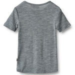 Merino Kurzarmshirt Seo Melange Grey