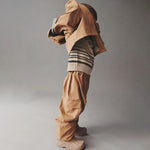 Strickpullover Flores Sand Black Stripe