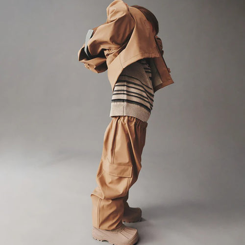 Strickpullover Flores Sand Black Stripe